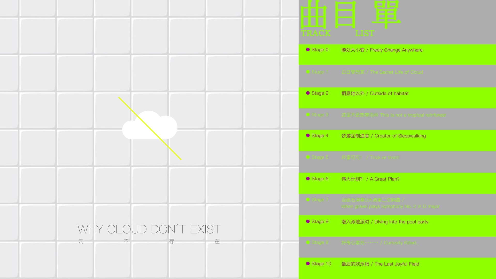 Why Cloud Don’t Exist — selected work 1