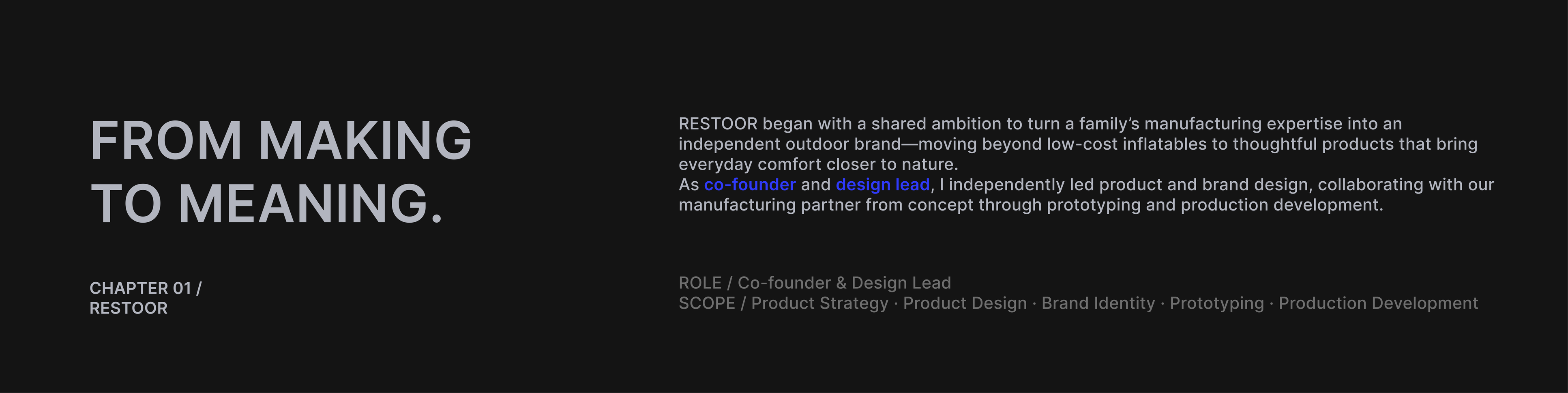 RESTOOR — project page 3